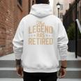 Dad Grandpa Retirement The Legend Has Retired 2026 Men Men's Hoodie Back Print Dad Grandpa Retirement The Legend Has Retired 2026 Men Men's Hoodie Back Print