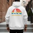 Dad Lawn Mowing Grassquatch Bigfoot Mower Garden Men's Hoodie Back Print