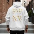 Dad Of The Miss Quince XV Birthday Mexican Quinceanera Men's Hoodie Back Print