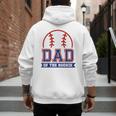 Dad Of Rookie 1st Birthday Baseball Theme Matching Party Men's Hoodie Back Print Dad Of Rookie 1st Birthday Baseball Theme Matching Party Men's Hoodie Back Print