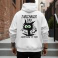 Dad Threenager Dad Daddy Of A Threenager Men's Hoodie Back Print