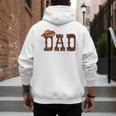 Dad Western Family Matching Birthday Cowboy Cowgirl Men's Hoodie Back Print