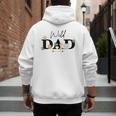 Dad Of The Wild One Zoo Birthday Safari Jungle Animal Men's Hoodie Back Print