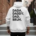 Dada Daddy Dad Bruh Dad Names Men's Hoodie Back Print