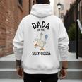 Dada Of The Silly Goose First Birthday Family Matching Men's Hoodie Back Print