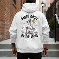 Daddy Goose On The Loose Birthday Matching Family Men's Hoodie Back Print