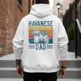 Dog Havanese Dad Vintage Havanese Dad Men's Hoodie Back Print Dog Havanese Dad Vintage Havanese Dad Men's Hoodie Back Print