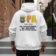 Drinking Opa Like A Regular Grandpa Much Cooler Beer Dad Men's Hoodie Back Print