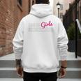 Father's Day Dad From Girl Outnumbered Men's Hoodie Back Print