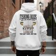 Fishing Tuna Bass Rod Fisherman Cool Dad Quote Men's Hoodie Back Print