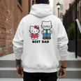 Hello Kitty Best Dad Fathers Day Small Men's Hoodie Back Print Hello Kitty Best Dad Fathers Day Small Men's Hoodie Back Print