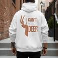 Hunting Sorry Deer Season Hunter Dad Father Day Men's Hoodie Back Print