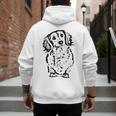 Long Hair Dachshund Lover Doxie Mom Dad Cute Wiener Dog Small Men's Hoodie Back Print