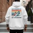 Got Passed By My Daughter Skiing Dad Men's Hoodie Back Print