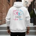 Pink Or Blue Dad Loves You Gender Reveal Men's Hoodie Back Print