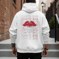 Pirate Dad Skull And Crossbones Tampa Gasparilla Captain Men's Hoodie Back Print