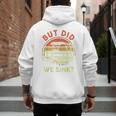 Pontoon Boat Captain But Did We Sink Dad Papa Men Men's Hoodie Back Print