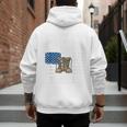 RED Friday For My Dad Military Veteran Deployed Men's Hoodie Back Print RED Friday For My Dad Military Veteran Deployed Men's Hoodie Back Print