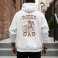Rodeo Dad Western Cowboy Daddy Family Matching Father's Day Men's Hoodie Back Print
