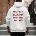 Toddler Boy Types Of FireTruck Firefighter Baby Dad Fireman Men's Hoodie Back Print