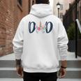 Unicorn Dad Birthday Shirt Matching Family Party Tee T-Shirt Men's Hoodie Back Print