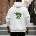 Youth Boy My Lucky Fishing-Shirt Bass Fish Dad Men's Hoodie Back Print