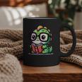 Adorable Book Lover Iguana With Reading Glasses Cute Graphic Print Coffee Mug