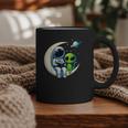 Astronaut Reading Book To Alien Shirt Moon Space Lover Kids Graphic Print Coffee Mug