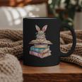 Books Bookworm Reader Book Cute Reading Bunny With Glasses Graphic Print Coffee Mug