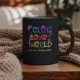 Color Our World Summer Reading 2025 Boho Wildflower Book Graphic Print Coffee Mug