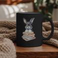 Cute Reading Bunny With Glasses Books Reader Book Bookworm Graphic Print Coffee Mug