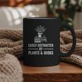 Easily Distracted By Plants & Books Plant Book Lover Graphic Print Coffee Mug Easily Distracted By Plants & Books Plant Book Lover Graphic Print Coffee Mug