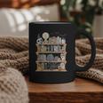 Ghost Book Reading Books Lover Teacher Happy Halloween Graphic Print Coffee Mug