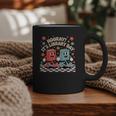 Reading Book Lover School Librarian Hooray It's Library Day Graphic Print Coffee Mug
