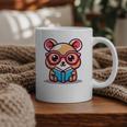 Adorable Book Lover Quokka With Reading Glasses Cute Graphic Print Coffee Mug Adorable Book Lover Quokka With Reading Glasses Cute Graphic Print Coffee Mug