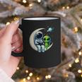 Astronaut Reading Book To Alien Shirt Moon Space Lover Kids Graphic Print Coffee Mug