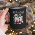 Bella Ciao Goodbye Beautiful Skull Book Of Dark Magic Occult Graphic Print Coffee Mug