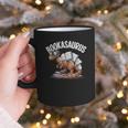 Book Dinosaur T-Rex Bookworm Dino Book Reading Graphic Print Coffee Mug