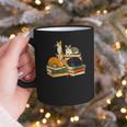 Bookish Cat Lover Cute Reading Squad Books & Kittens Love Graphic Print Coffee Mug