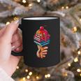 Books Reading Ice Cream Graphic Print Coffee Mug Books Reading Ice Cream Graphic Print Coffee Mug