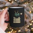 Cat Reading Book Graphic Print Coffee Mug Cat Reading Book Graphic Print Coffee Mug