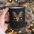 Christmas Librarian Reindeer Matching Family Book Lover Xmas Graphic Print Coffee Mug