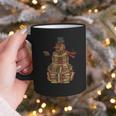 Christmas Snowman Made Of Books Holiday Reading Xmas Graphic Print Coffee Mug Christmas Snowman Made Of Books Holiday Reading Xmas Graphic Print Coffee Mug