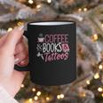 Coffee Lover Shirt Coffee And Books And Tattoos Men Women Graphic Print Coffee Mug