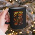 Comic Book Superhero Fall Season Leaf Blower Graphic Print Coffee Mug