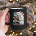 Cute Polar Bear Is Reading a Book Reading Polar Bear Graphic Print Coffee Mug