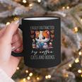 Easily Distracted By Coffee Cats And Books Graphic Print Coffee Mug