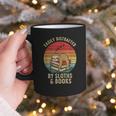 Easily Distracted By Sloths And Books Graphic Print Coffee Mug Easily Distracted By Sloths And Books Graphic Print Coffee Mug