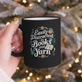 Easily Distracted By Yarn And Books Graphic Print Coffee Mug