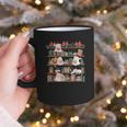 Ghost Christmas Reading Book Lover Library Christmas Teacher Graphic Print Coffee Mug